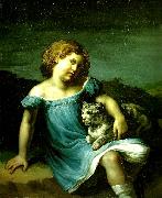 Theodore   Gericault louise vernet enfant painting